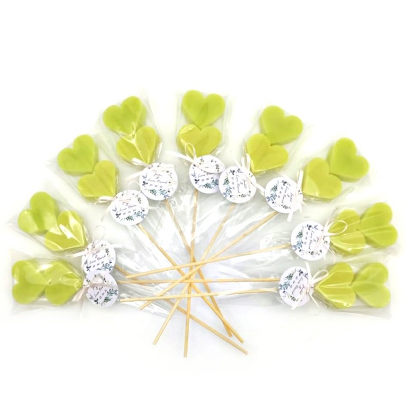 Brocheta jabones en color verde