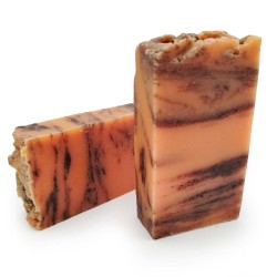 Jabón artesano natural de canela y naranja