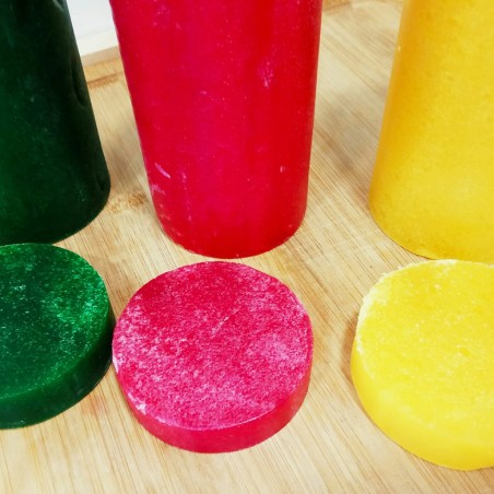 Jabón con esponja, diferentes aromas y propiedades