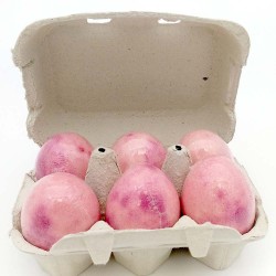Huevo de baño aroma cereza pack 6 unidades en caja