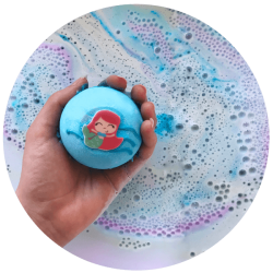 Bomba de baño con efecto efervescente Sirena