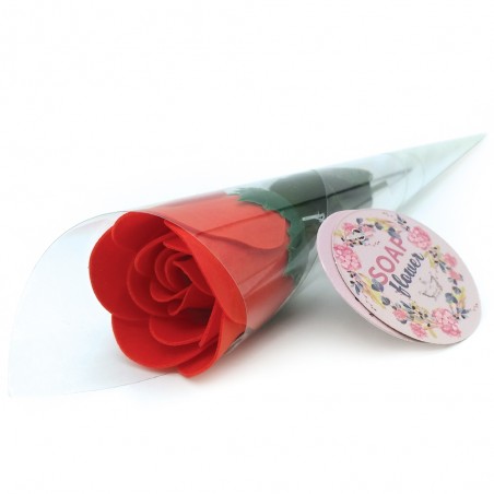 Rosas rojas con pétalos de jabón, para regalar a tus invitados