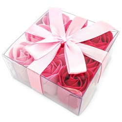 Caja de rosas de jabón, cada pétalo se usa como un jabón