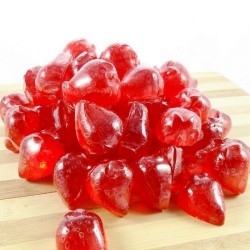 Jabón aromático de glicerina con forma de fresa
