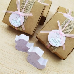 Jabones para invitados en caja personalizada para cualquier evento